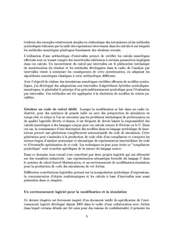 De la modélisation littérale à la simulation numérique certifiée