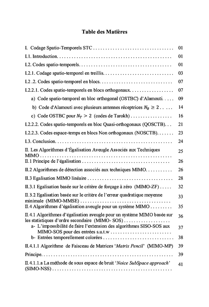 Codage STC & Algorithmes d'egalisation Aveugle pour un systeme MIMO