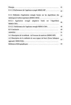 Codage STC & Algorithmes d'egalisation Aveugle pour un systeme MIMO