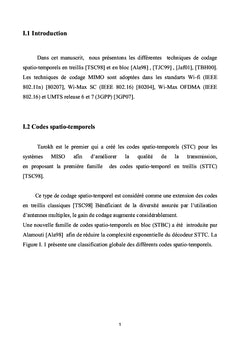 Codage STC & Algorithmes d'egalisation Aveugle pour un systeme MIMO
