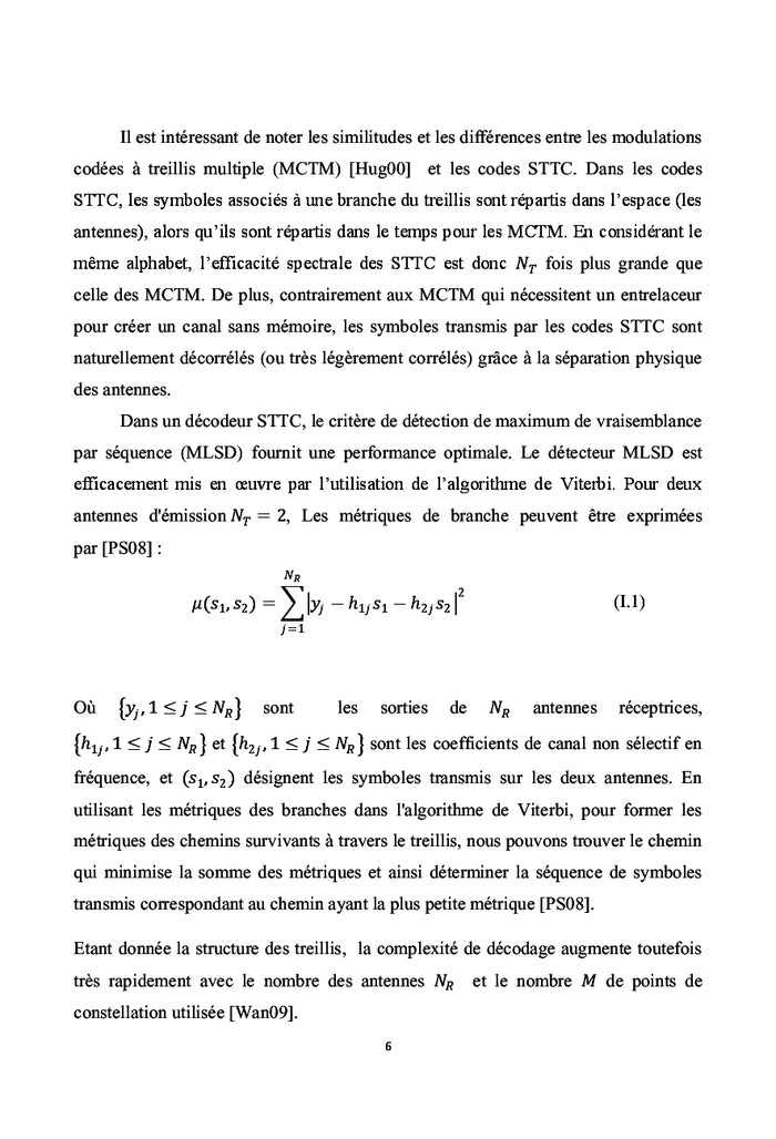 Codage STC & Algorithmes d'egalisation Aveugle pour un systeme MIMO