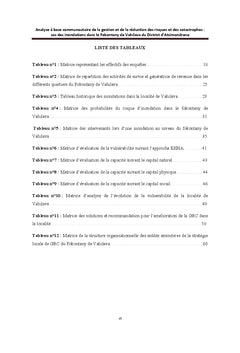 Analyse A base communautaire de la GRC: cas des inondations