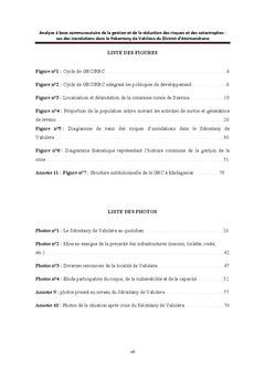 Analyse A base communautaire de la GRC: cas des inondations