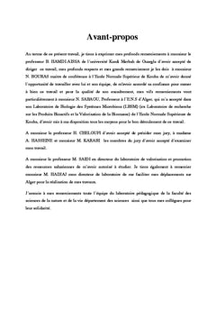 Essai de caracterisation des actinomycetes dans la wilaya de ouargla