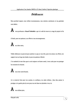 Application d'un chantier SMED/5S dans l'atelier d'injection plastique