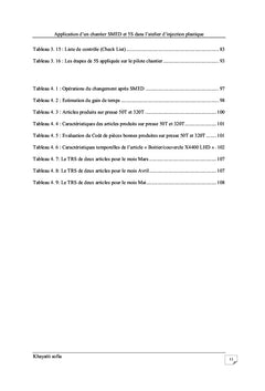 Application d'un chantier SMED/5S dans l'atelier d'injection plastique