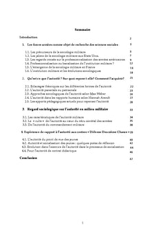 Regard sociologique sur l'autorite en milieu militaire