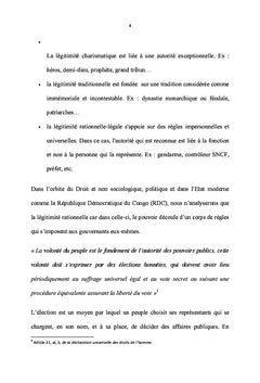 La légitimité du président élu au premier tour en RDC