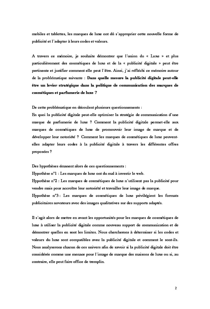 La publicite digitale au service des marques de cosmetiques de luxe