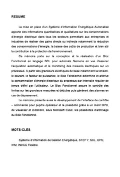 Système d'Information de Gestion Energetique