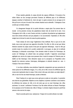 L'espace urbain dans le roman africain francophone