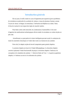 Alerte de Sortie de Voie