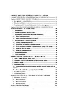 Etude de la gestion de l'adduction d'eau potable de Maevatanana