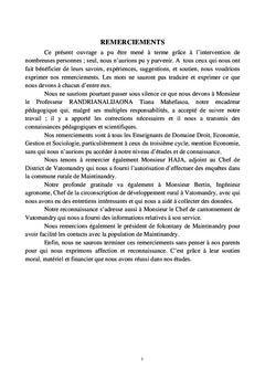 Analyse de la variabilite climatique sur la pauvrete des agriculteurs
