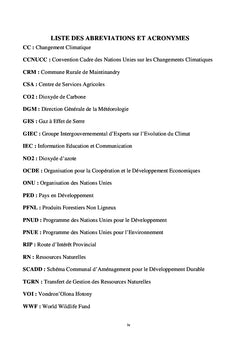 Analyse de la variabilite climatique sur la pauvrete des agriculteurs