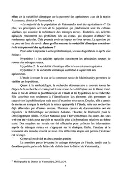 Analyse de la variabilite climatique sur la pauvrete des agriculteurs