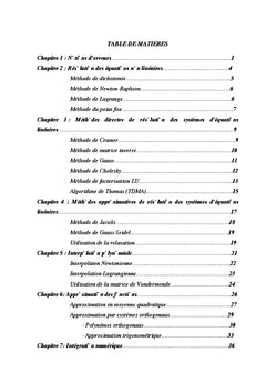Cours de méthodes numériques