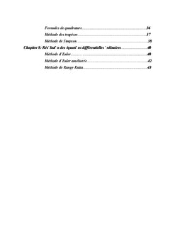 Cours de méthodes numériques