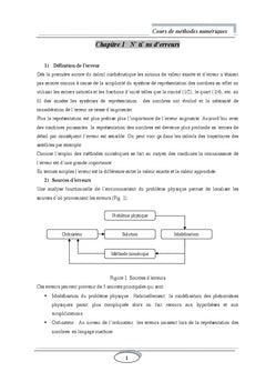 Cours de méthodes numériques