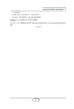 Cours de méthodes numériques