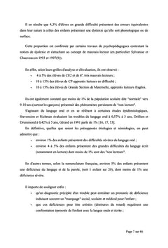 Efficacité du traitement ostéopathique pour les enfants dyslexiques