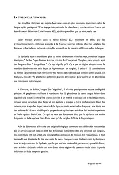 Efficacité du traitement ostéopathique pour les enfants dyslexiques
