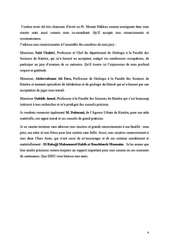 Etude de la mobilite du trait de cote de Kenitra - Bouknadel