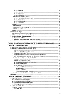 Etude de la mobilite du trait de cote de Kenitra - Bouknadel
