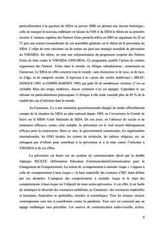 Depart manque des mecanismes de lutte contre le VIH/SIDA au Cameroun