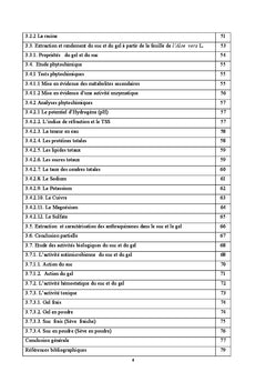 Caractérisation, extraction et valorisation des principes actifs