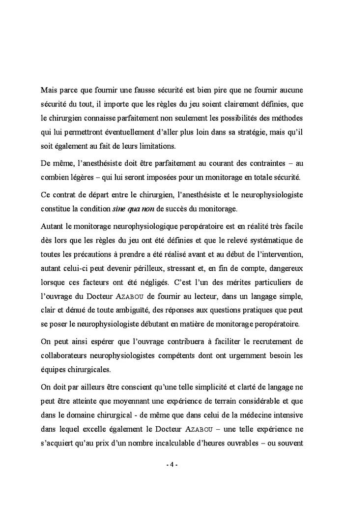 Monitorage Neurophysiologique pendant les chirurgies du rachis