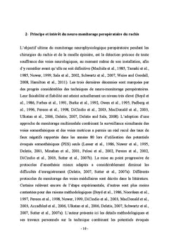 Monitorage Neurophysiologique pendant les chirurgies du rachis