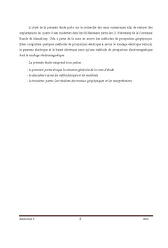 Recherche d'eau souterraine dans la Commune Rurale de Masiaboay