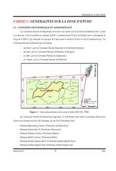 Recherche d'eau souterraine dans la Commune Rurale de Masiaboay