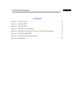 Etude de la mise en place du systeme HACCP dans fabrication de nectar