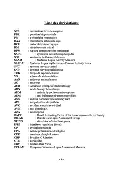 Repartition saisonniere du lupus erythemateux systemique