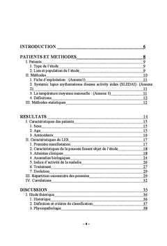 Repartition saisonniere du lupus erythemateux systemique