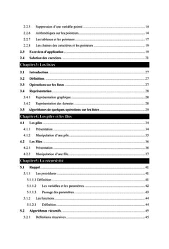 Algorithmique et structures des données 2