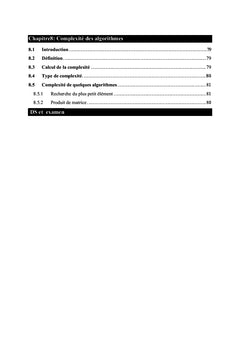 Algorithmique et structures des données 2