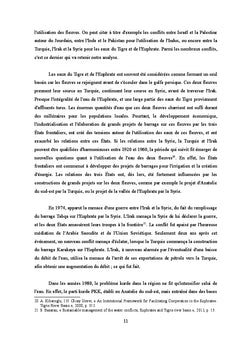 L'application du droit international de l'eau : le Tigre et l'euphrate