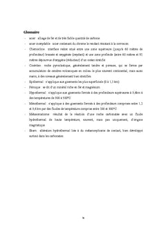 Les gîtes A oxyde de fer et or de Tongarivo