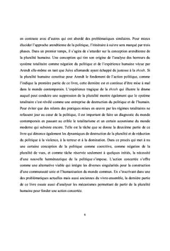 De la reconnaissance de la pluralité humaine à l'action concertée