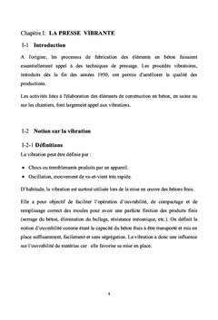 Conception et réalisation d'une presse vibrante PVR 2012