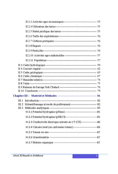 Etude de la qualite environnementale des ecosystemes aquatiques