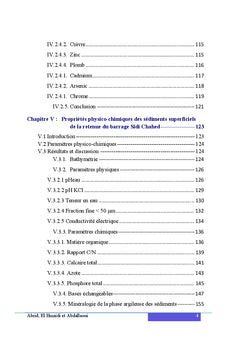 Etude de la qualite environnementale des ecosystemes aquatiques