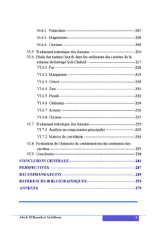 Etude de la qualite environnementale des ecosystemes aquatiques