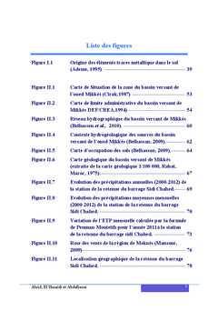 Etude de la qualite environnementale des ecosystemes aquatiques
