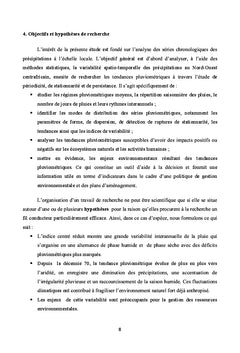 Variabilite et tendances pluviometriques dans l'Ouest centrafricain
