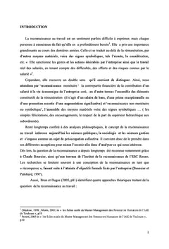 Reconnaissance non monétaire, rémunération et satisfaction du salarié