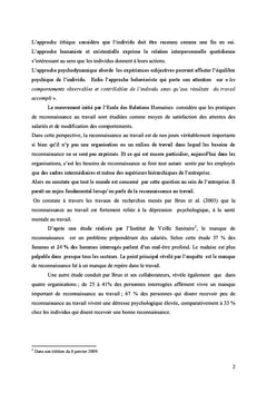 Reconnaissance non monétaire, rémunération et satisfaction du salarié